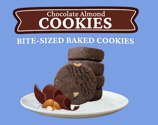 Bite-Sized Chocolate Almond Cookies