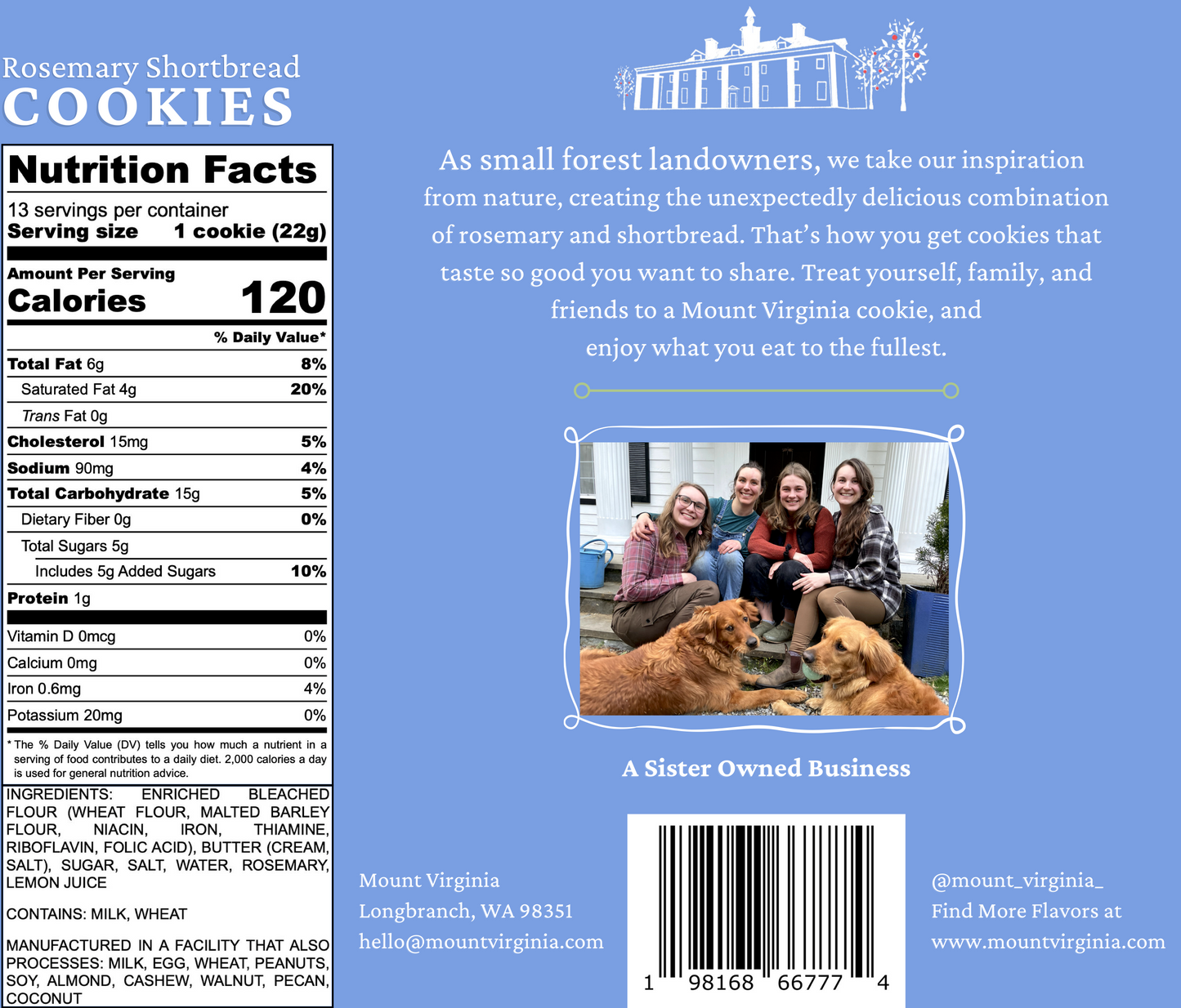 Rosemary Shortbread Cookies