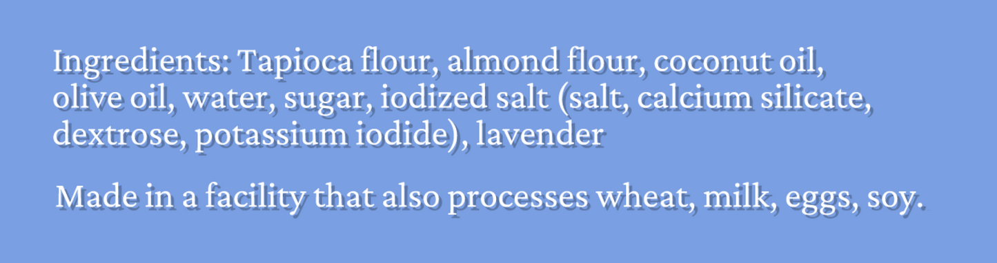 Bite-Sized Gluten Free & Vegan Lavender Shortbread