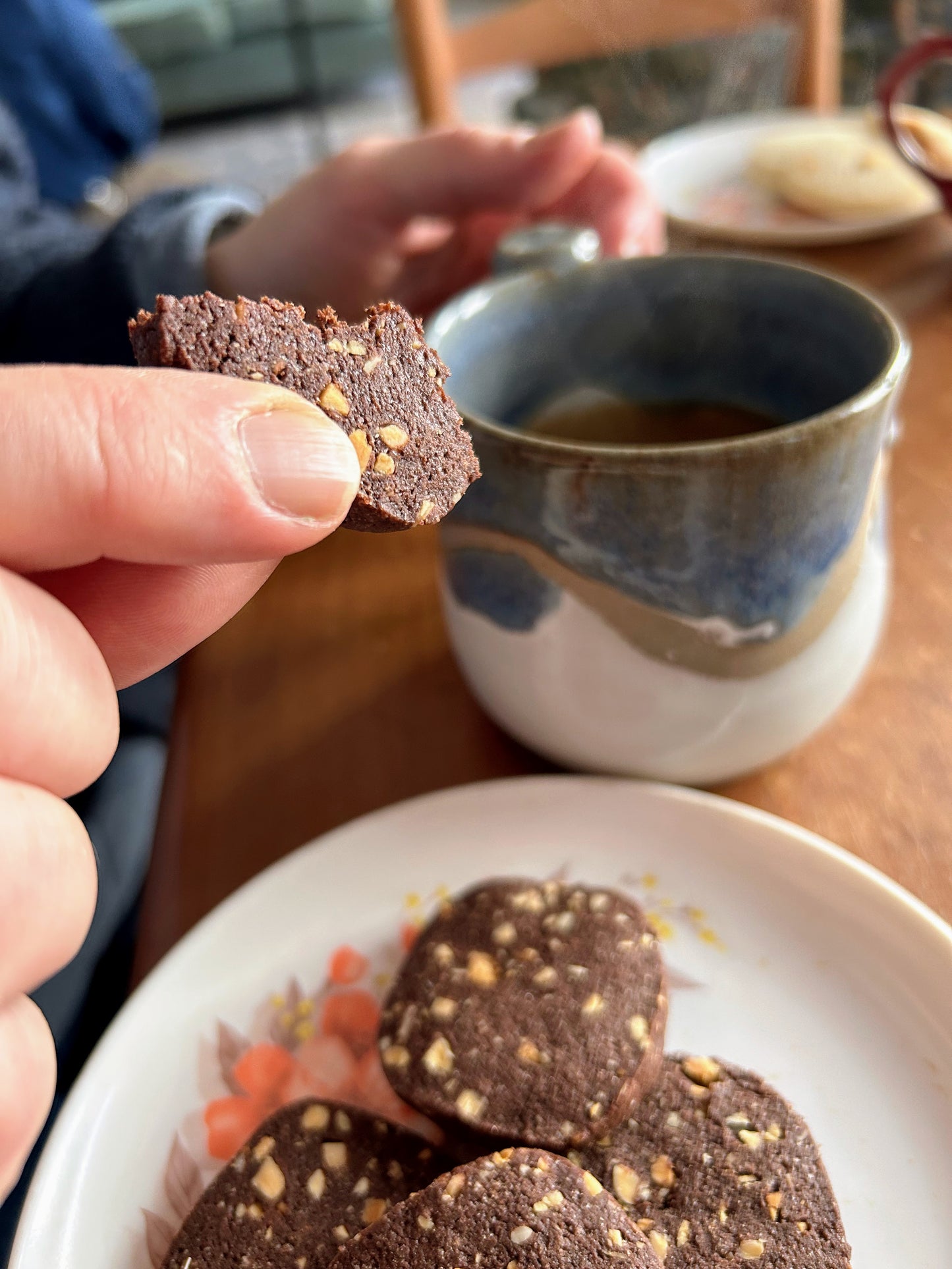 Bite-Sized Chocolate Almond Cookies